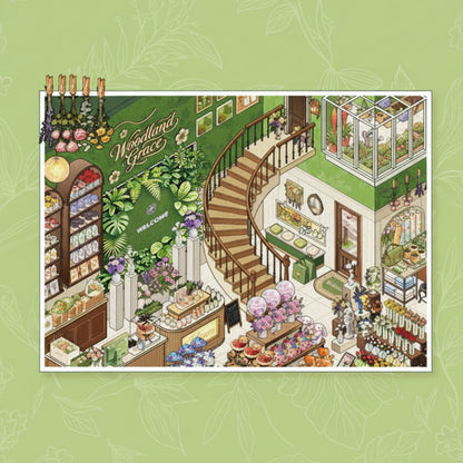 [Floral Studio] XL Series Isometric Scene Stickers
