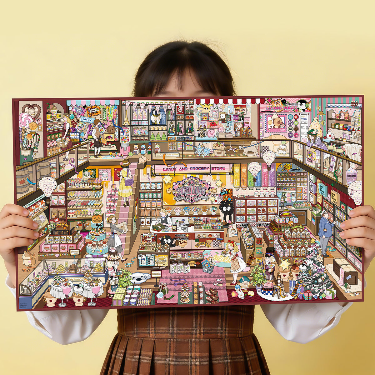 [Candy House] XXL Front View Scene Sticker