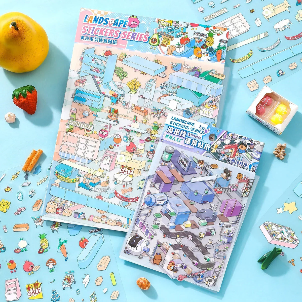 [Colourful Supermarket] Midi Series Scene Stickers