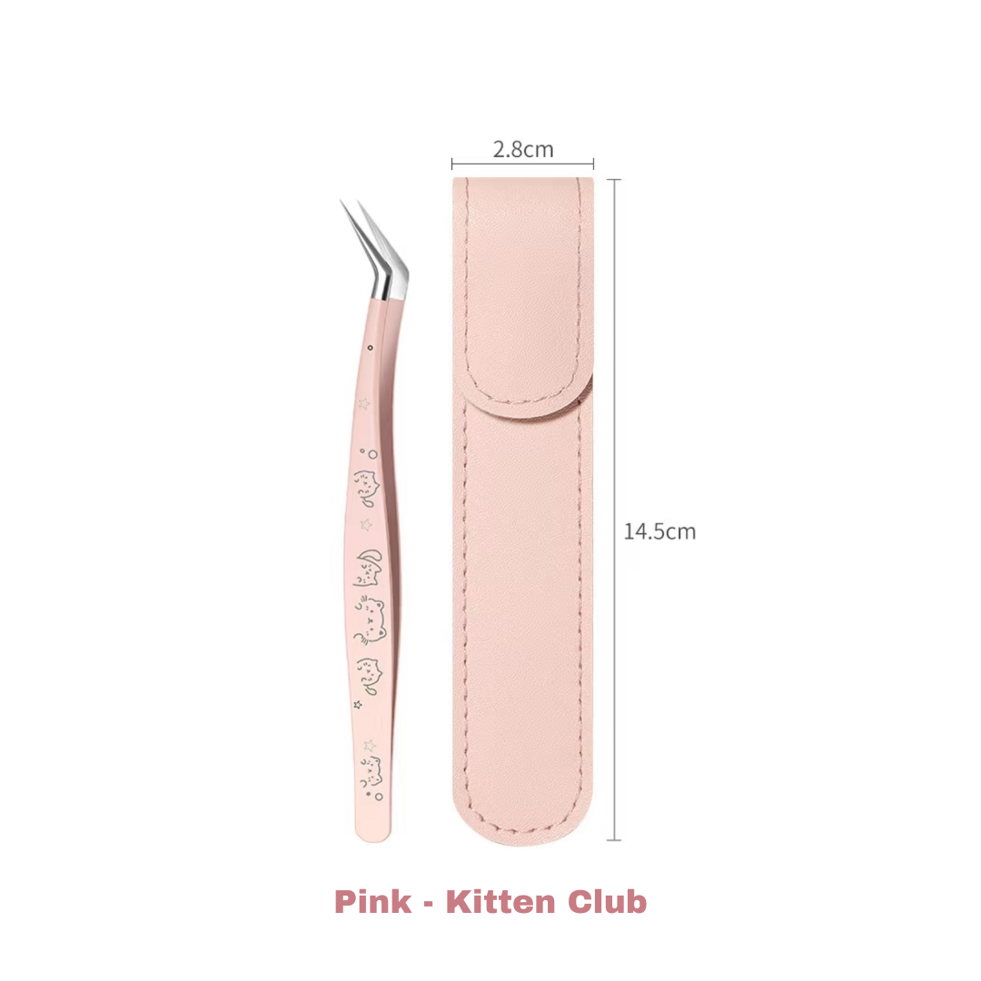 Long-Tip Angled Precision Craft Tweezers