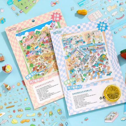 [Gourmet Island] Midi Series Scene Stickers
