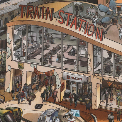 [Wasteland Station] XL Series Isometric Scene Stickers