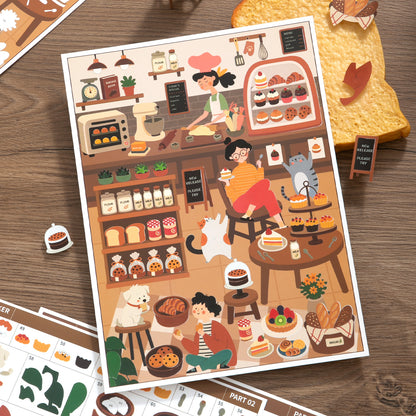 [Bake Shop] Sticker By Number Scene Kit