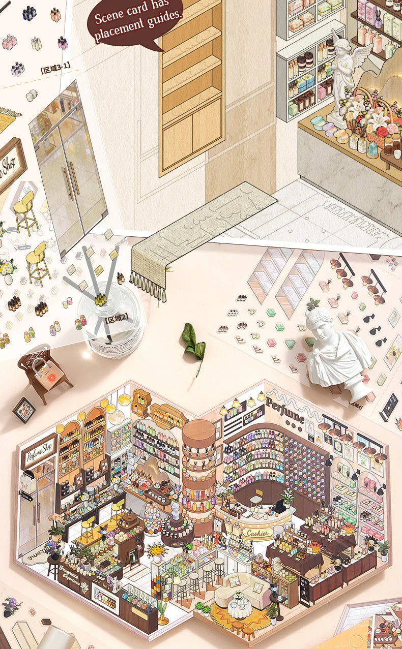 [Perfume Shop] XL Series Isometric Scene Stickers