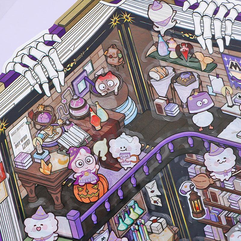 [Treasure Book Pavilion] Isometric Miniature Scene Stickers - Cozy Sticker Room
