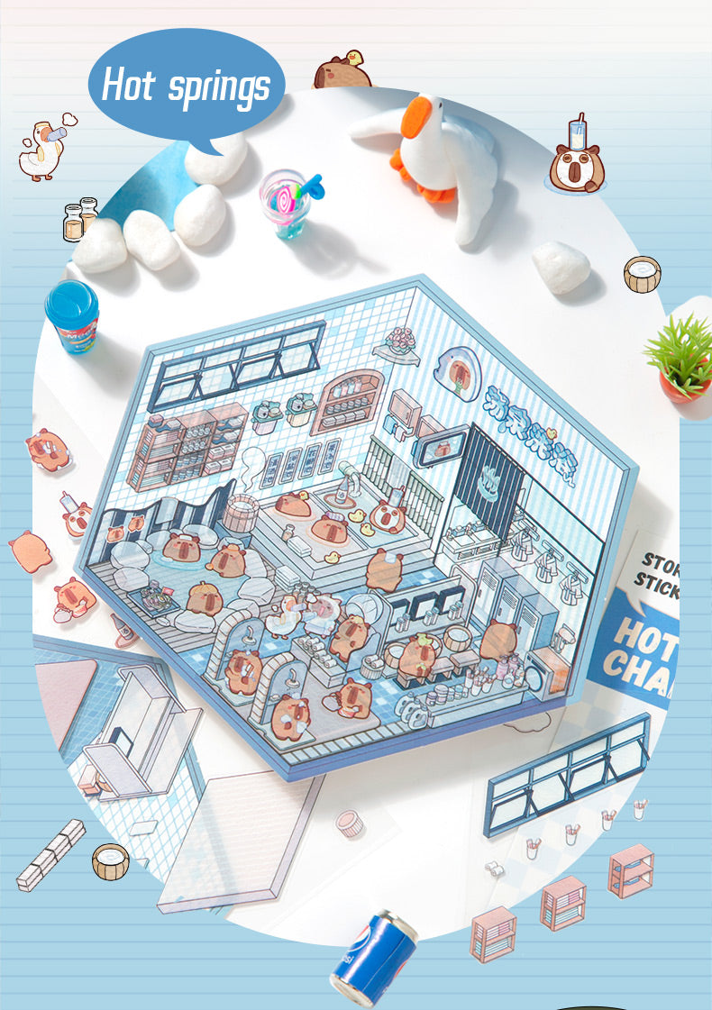 [Hot Spring] Midi Series Isometric Scene Stickers