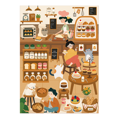 [Bake Shop] Sticker By Number Scene Kit