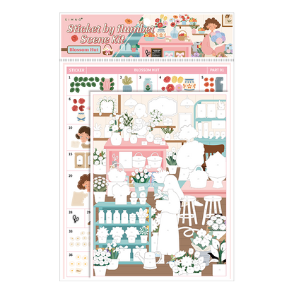 [Blossom Hut] Sticker By Number Scene Kit