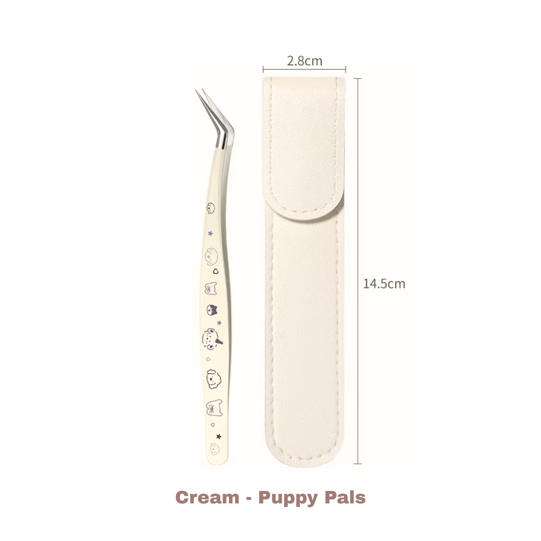 Long-Tip Angled Precision Craft Tweezers