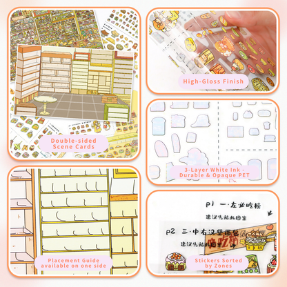 [Little Bakery] XL Series Isometric Scene Stickers