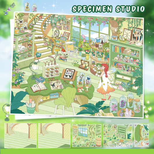 [Specimen Studio] Midi Series Isometric Scene Stickers