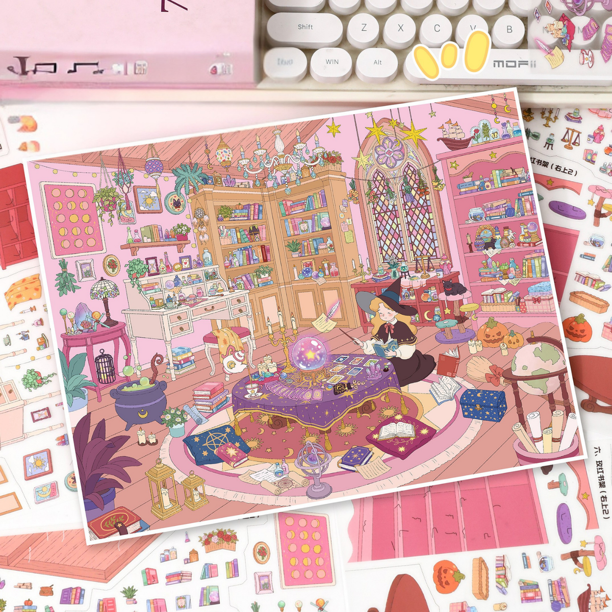 [Tarot Reading Room] Midi Series Isometric Scene Stickers
