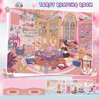 [Tarot Reading Room] Midi Series Isometric Scene Stickers