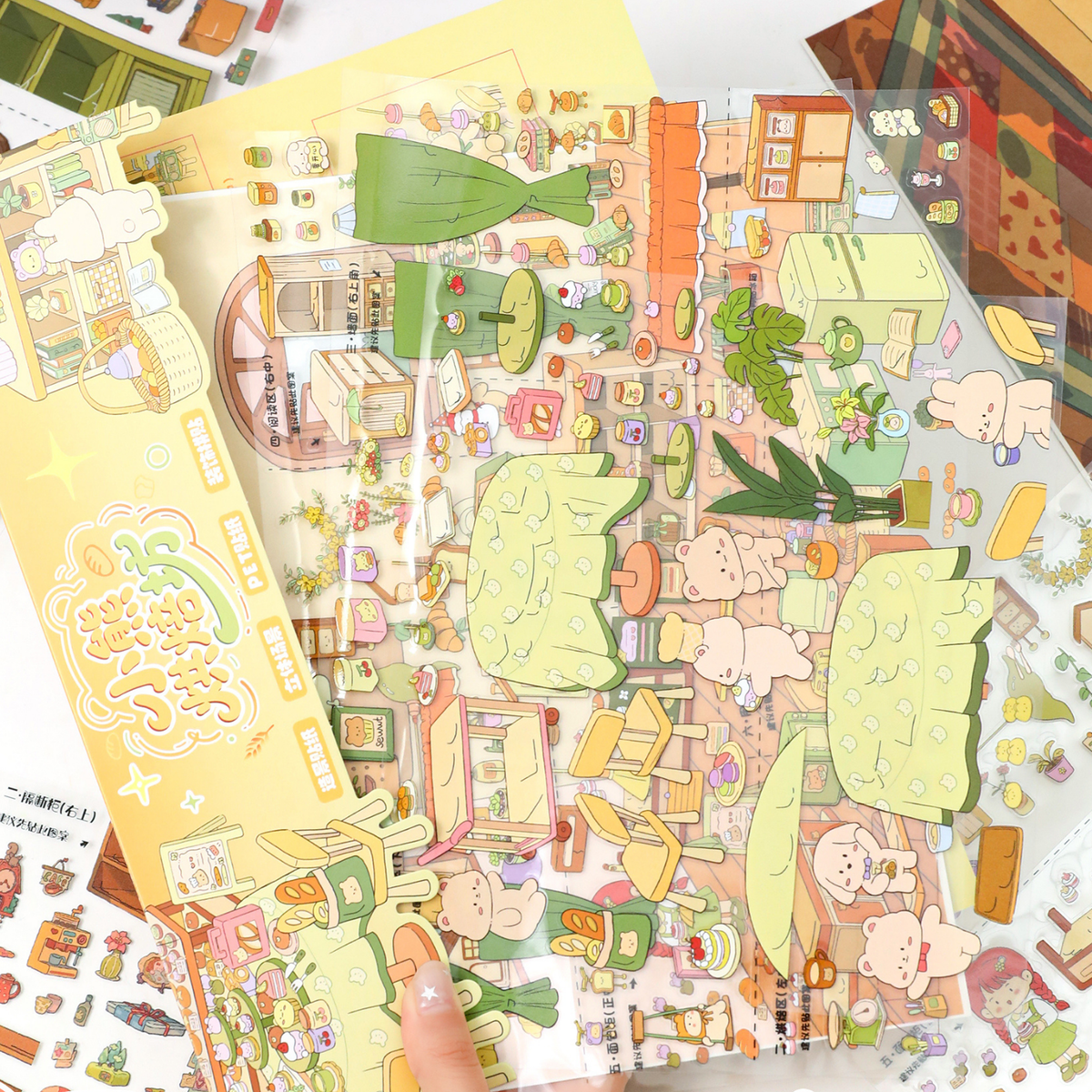 [Teddy's Bakery] Midi Series Isometric Scene Stickers