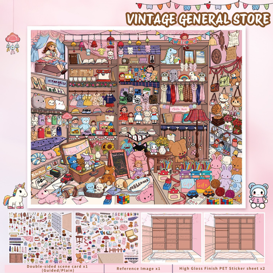 [Vintage Toy Shop] Midi Series Isometric Scene Stickers