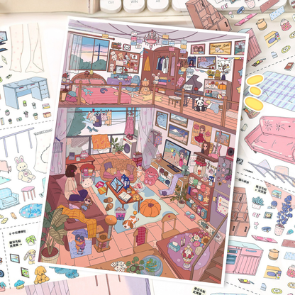 [Warm Haze Fantasies] Midi Series Isometric Scene Stickers