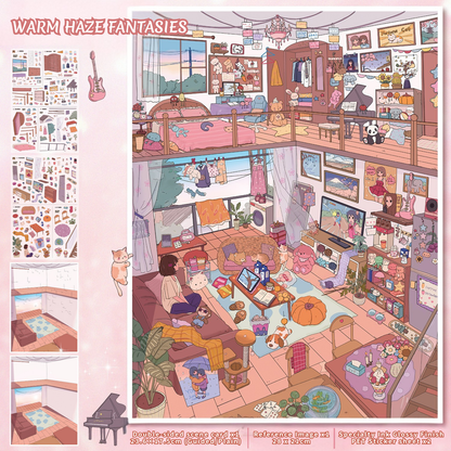 [Warm Haze Fantasies] Midi Series Isometric Scene Stickers