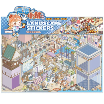 [Harbour Town] XL Series Isometric Scene Stickers