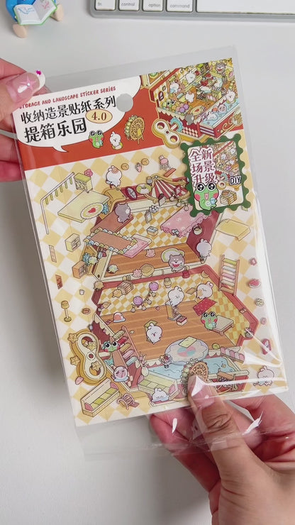 [Suitcase Paradise] Isometric Miniature Scene Stickers