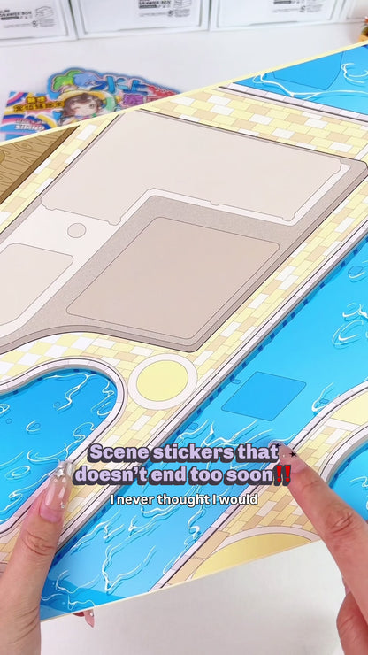 [Street Food Alley] XL Series Isometric Scene Stickers