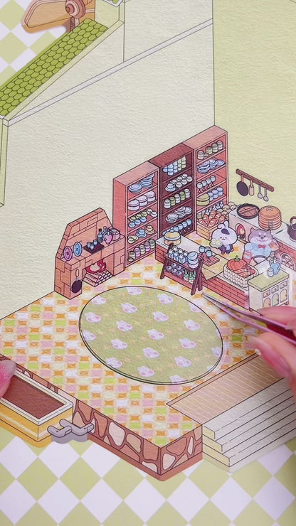 [Moving Castle] Midi Series Isometric Scene Stickers